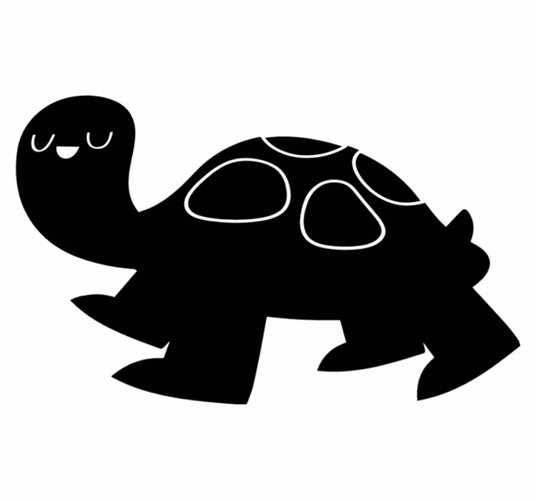 Aflombra vinílica animales tortuga negra gigante - TenVinilo