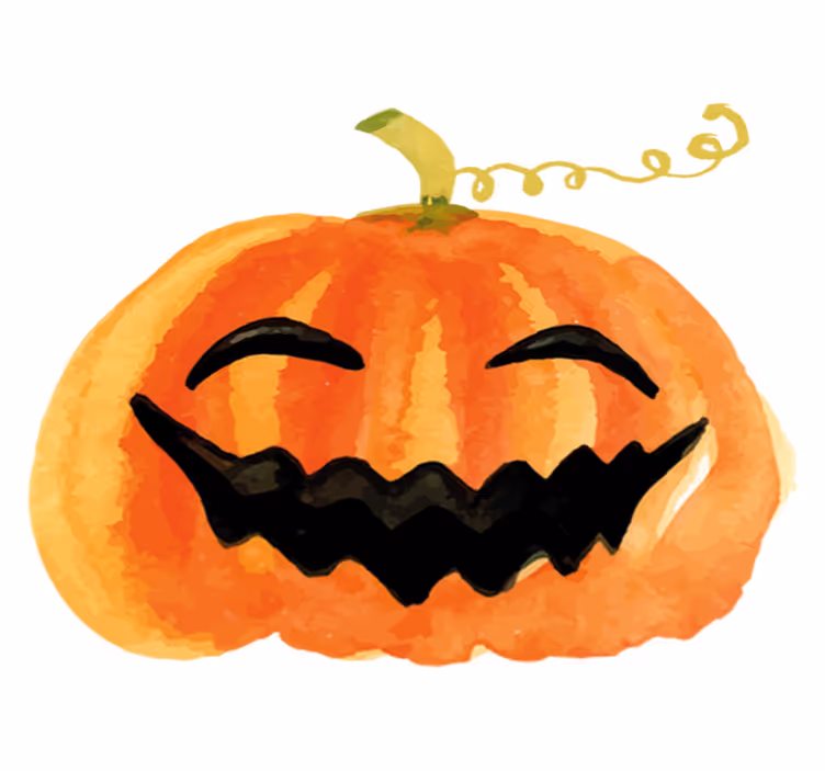 Alfombra vinílica halloween calabaza feliz - TenVinilo
