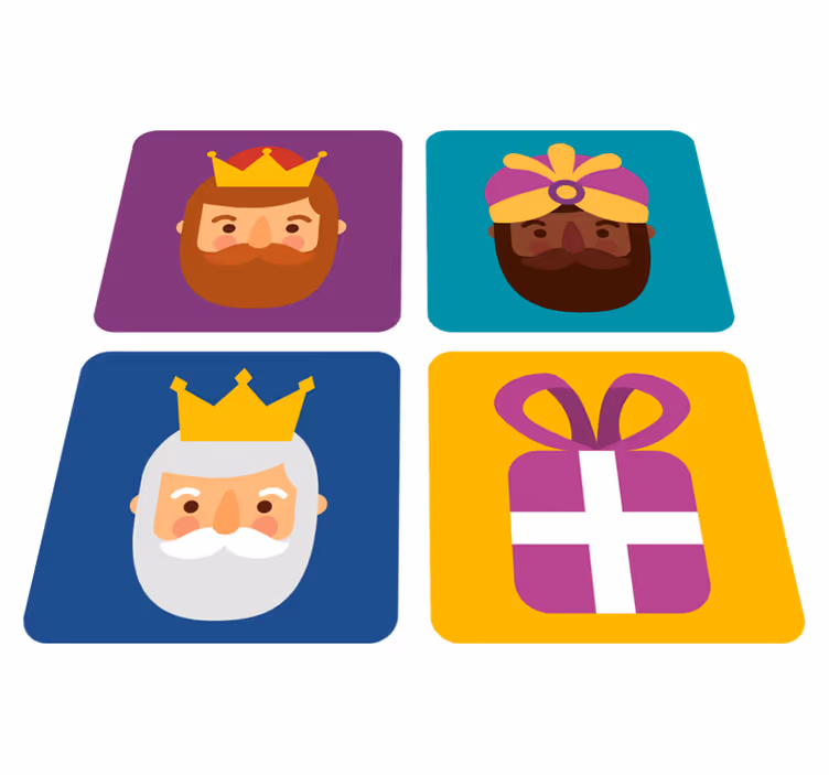 Alfombra vinílica navidad pack de los reyes magos - TenVinilo