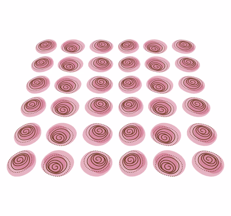 Alfombra vinílica flores adorno floral rosa - TenVinilo