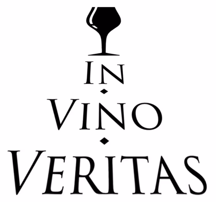 Alfombra vinílica cocina en el vino está la verdad - TenVinilo