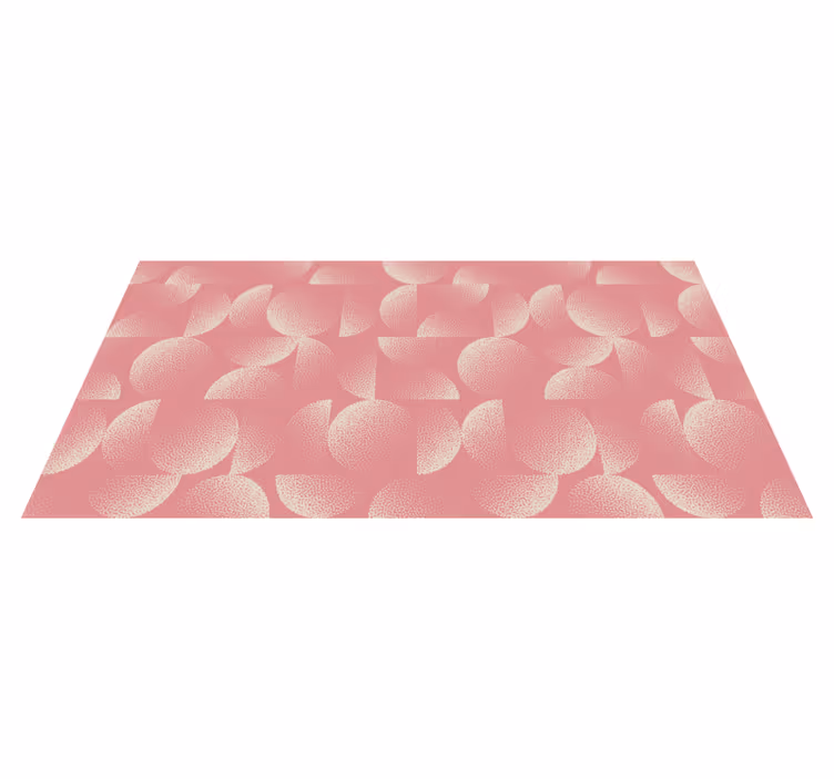 Alfombra vinilo comedor pastel semicírculos - TenVinilo