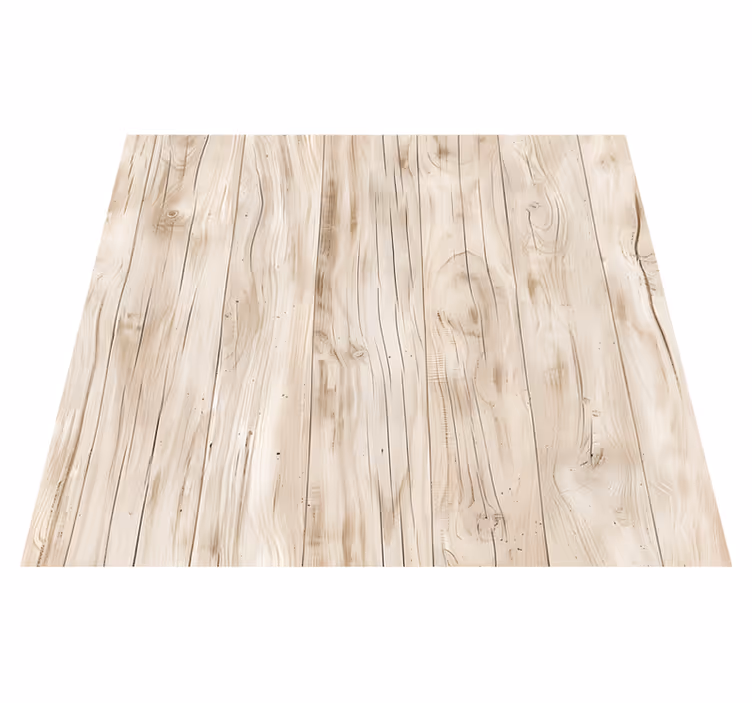 Alfombra vinilo comedor madera clara para mesa - TenVinilo