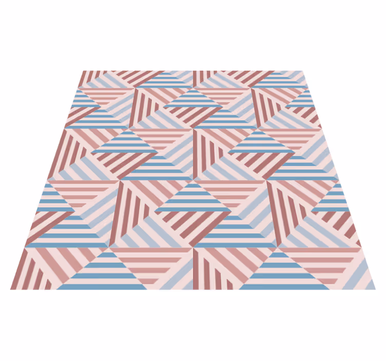 Alfombra vinilo comedor geometría abstracta - TenVinilo