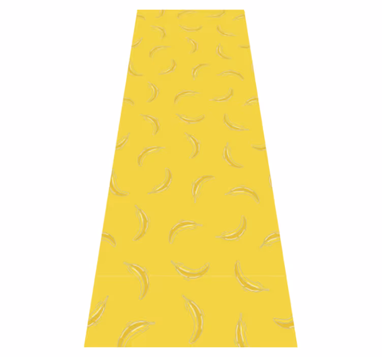 Alfombra vinílica cocina amarillo plátano - TenVinilo