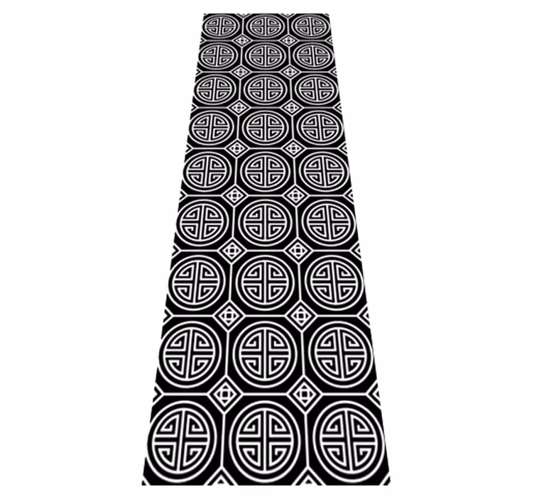 Alfombra vinílica baño estilo minimalista japonés - TenVinilo