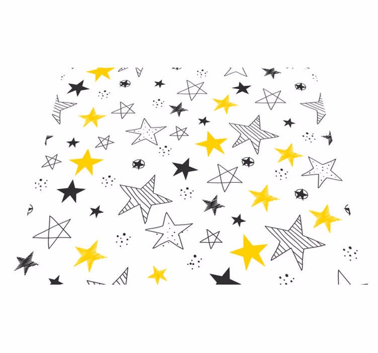 Alfombra vinílica de estrellas estilo rock'n'roll - TenVinilo