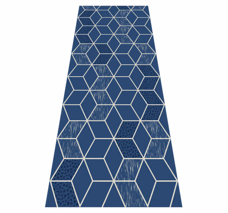 Alfombra vinílica geométrica vittoria desgastada - TenVinilo