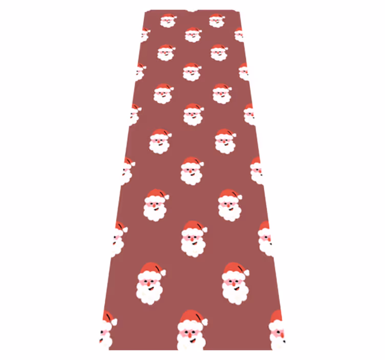 Alfombra vinílica navidad diseño de papá noel rojo - TenVinilo