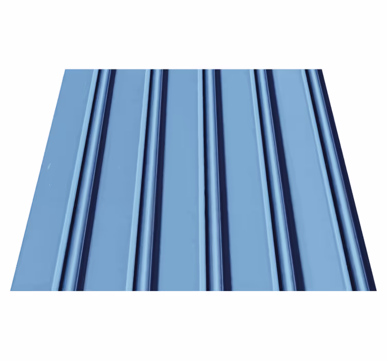Alfombra vinílica dormitorio rayas azules verticales - TenVinilo