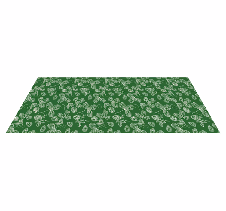 Alfombra vinílica naturaleza motivo verde foliage - TenVinilo