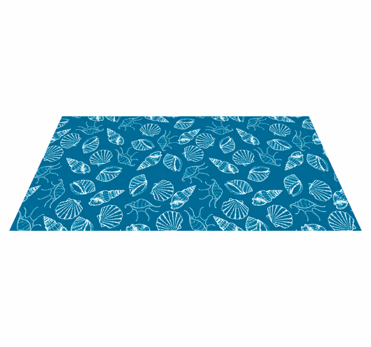 Alfombra vinílica naturaleza estilo concha - TenVinilo