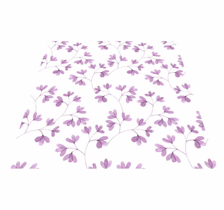 Alfombra vinílica flores diseño en tonos rosas - TenVinilo