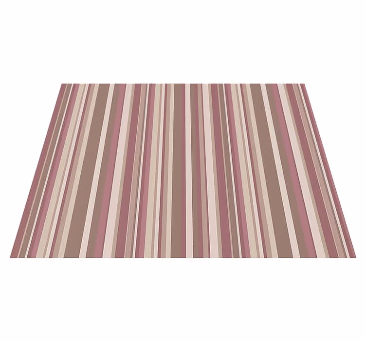 Alfombra vinílica dormitorio rosa rayas - TenVinilo
