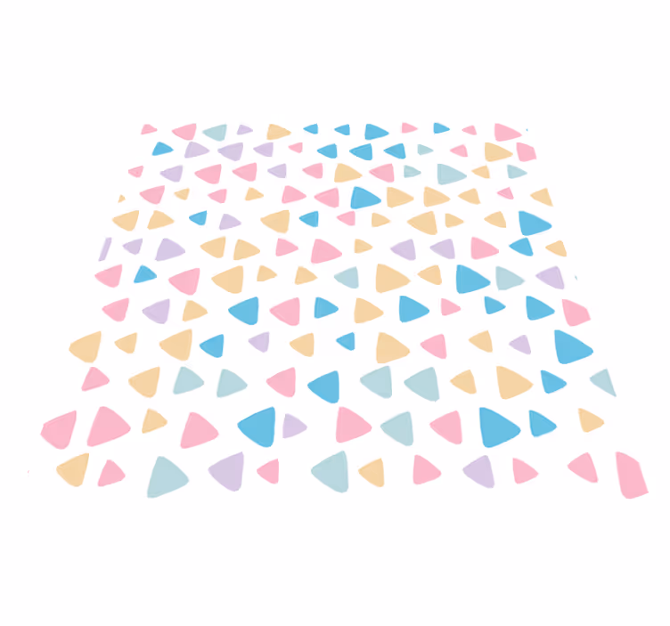 Alfombra vinílica infantil patrón colores pastel - TenVinilo