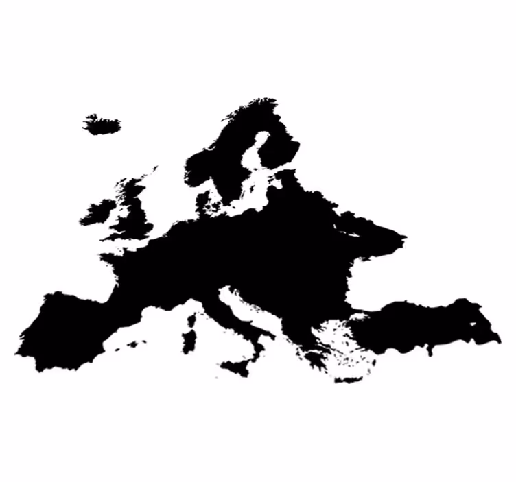 Alfombra vinílica mapamundi vinilo pizarra europa - TenVinilo