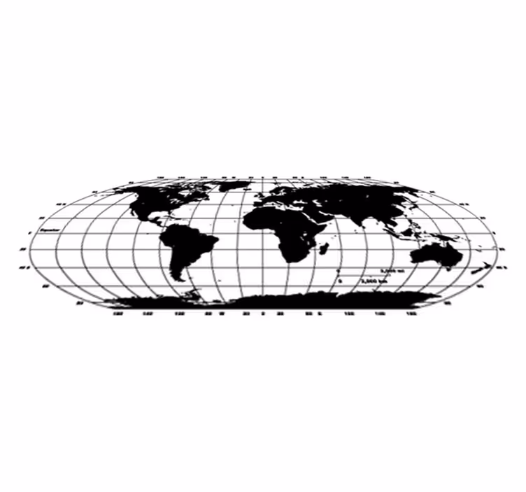 Alfombra vinílica mapamundi vinilo decorativo mapa mundo - TenVinilo