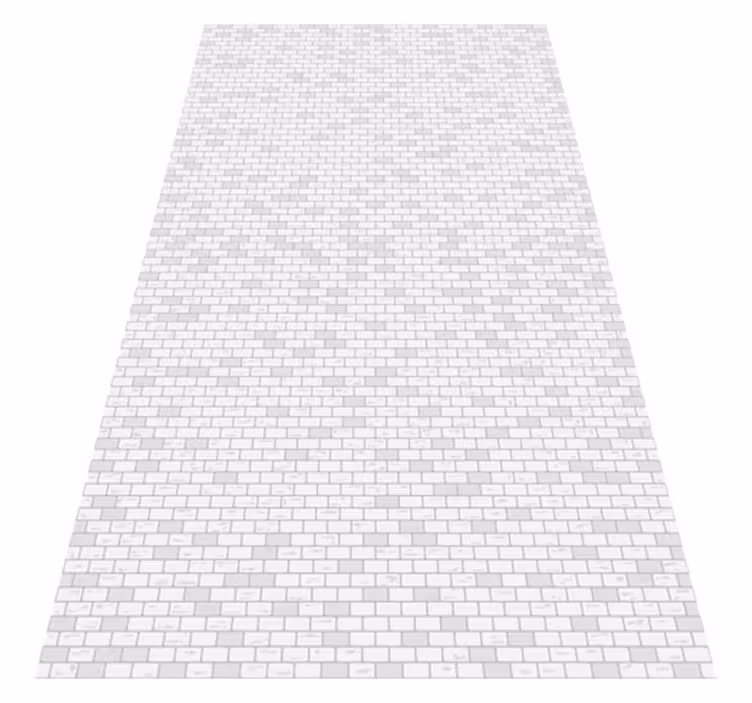 Alfombra vinílica baño diseño ladrillo elegante - TenVinilo