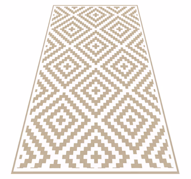Alfombras vinílicas geometría beige claro - TenVinilo