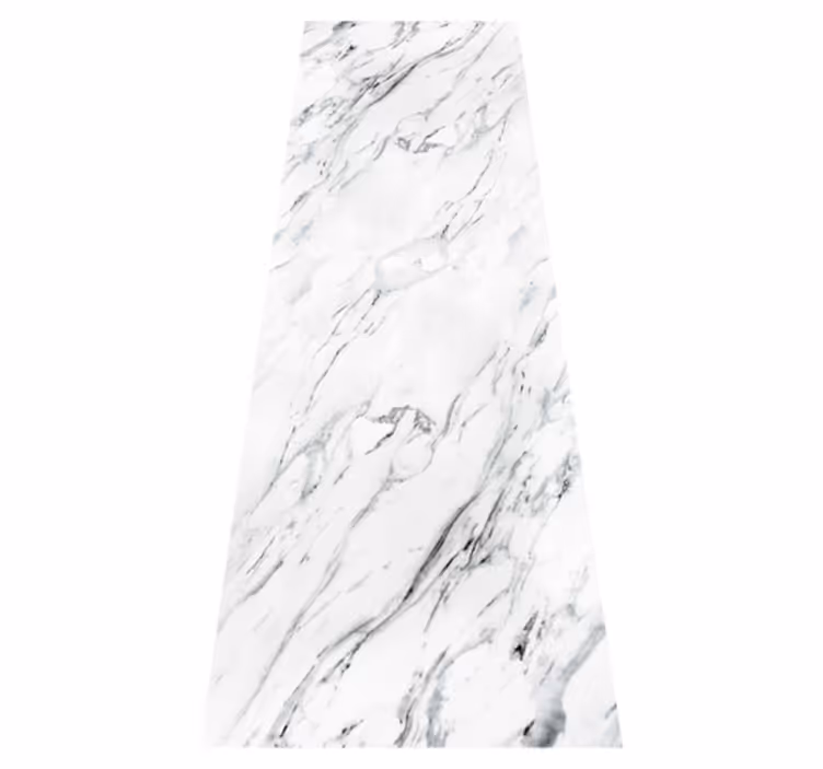 Alfombra vinílica cocina mármol blanco - TenVinilo