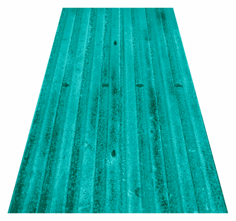Alfombra vinílica cocina textura metálica envejecida menta - TenVinilo