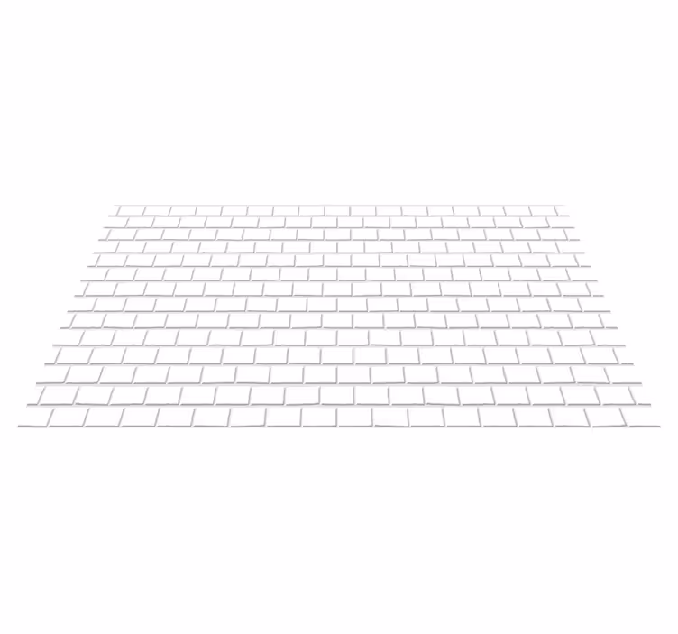 Alfombra vinílica cocina ladrillos blancos - TenVinilo