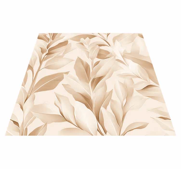 Alfombra vinílica cocina diseño de sábanas beige - TenVinilo