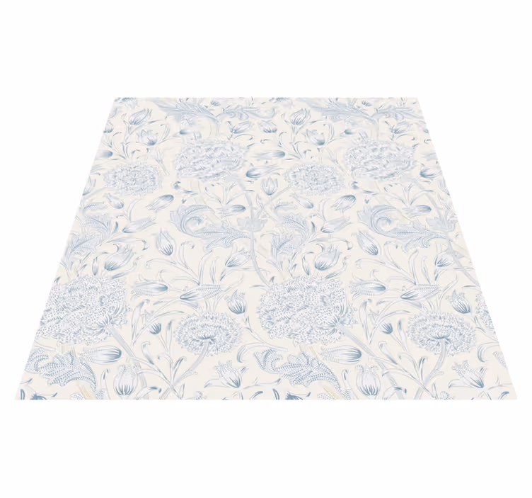 Alfombra vinílica dormitorio estampado floral para armario - TenVinilo