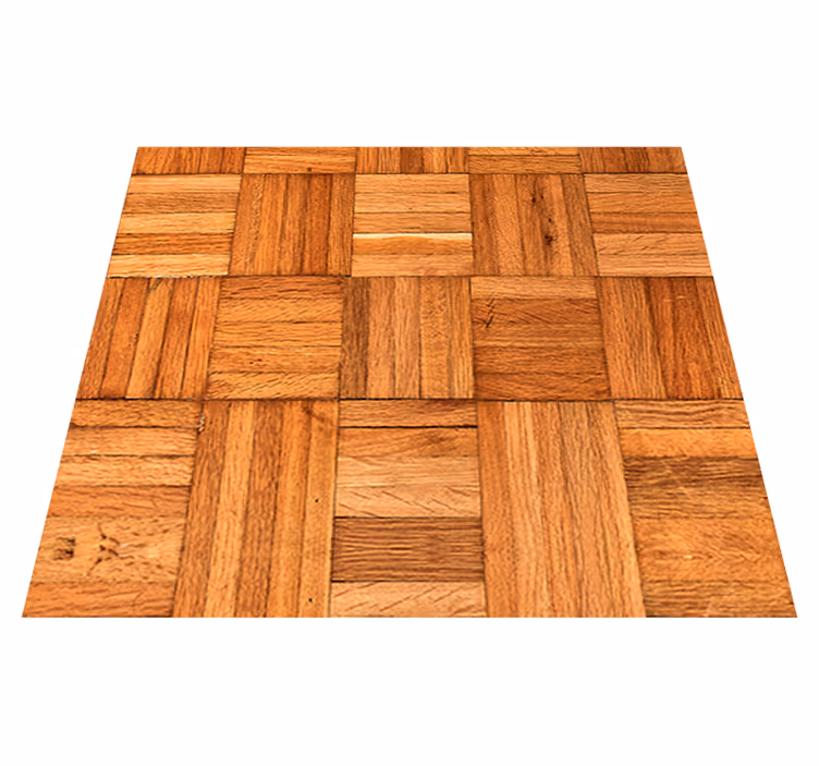 Alfombra vinílica oficina - protegida por la trama de madera - TenVinilo