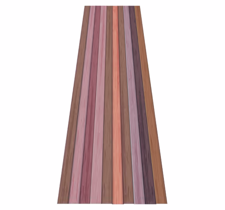 Alfombra vinílica dormitorio textura madera gris y rosa - TenVinilo