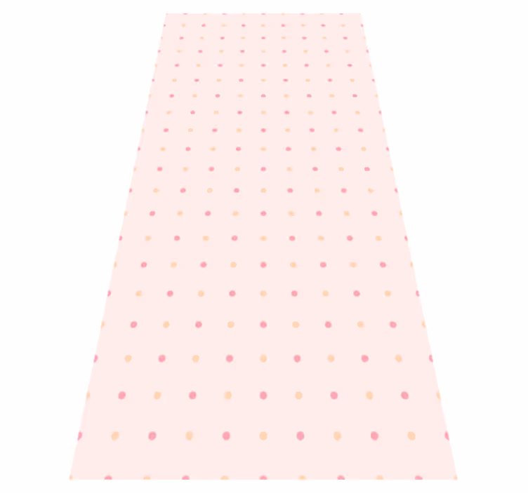 Alfombra vinílica dormitorio lunares rosa - TenVinilo
