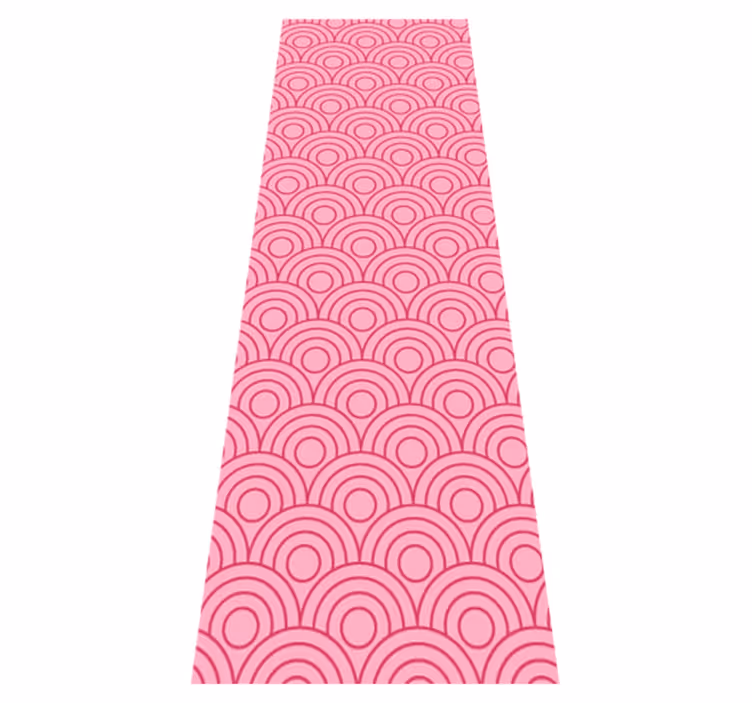 Alfombra vinílica dormitorio forma rosa claro y oscuro - TenVinilo