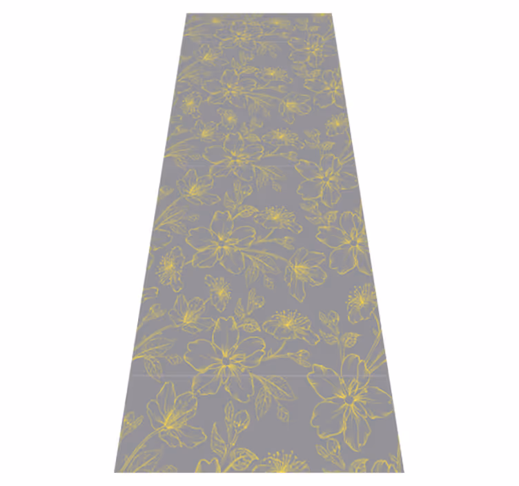 Alfombra vinílica dormitorio pantone floral natural - TenVinilo