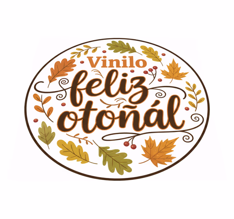 Alfombra vinílica dormitorio vinilo otoño alegre - TenVinilo