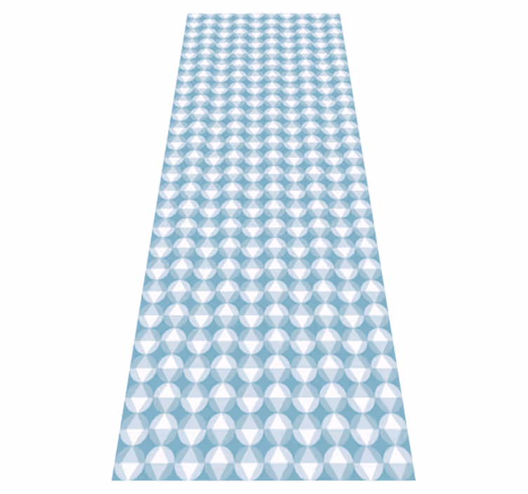 Alfombra vinílica nórdica estilo nórdico azul - TenVinilo