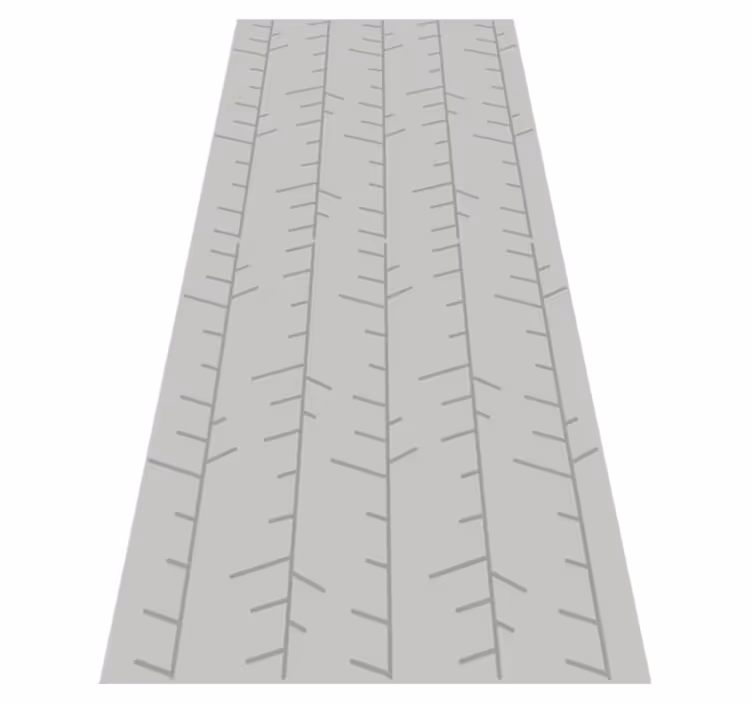 Alfombra vinílica nórdica patrón líneas verticales grises - TenVinilo