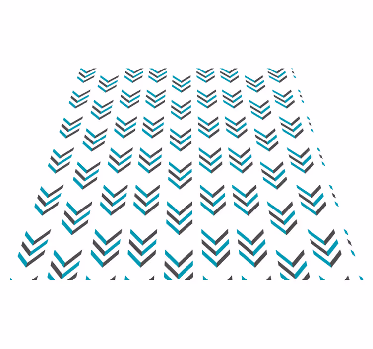 Alfombra vinílica nórdica flechas azules - TenVinilo