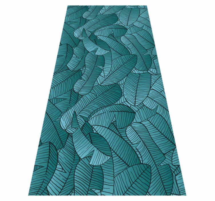 Alfombra vinílica naturaleza diseño de palmeras verdes - TenVinilo