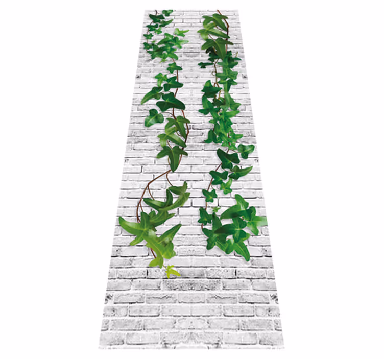 Alfombra vinílica naturaleza muro de hiedra - TenVinilo