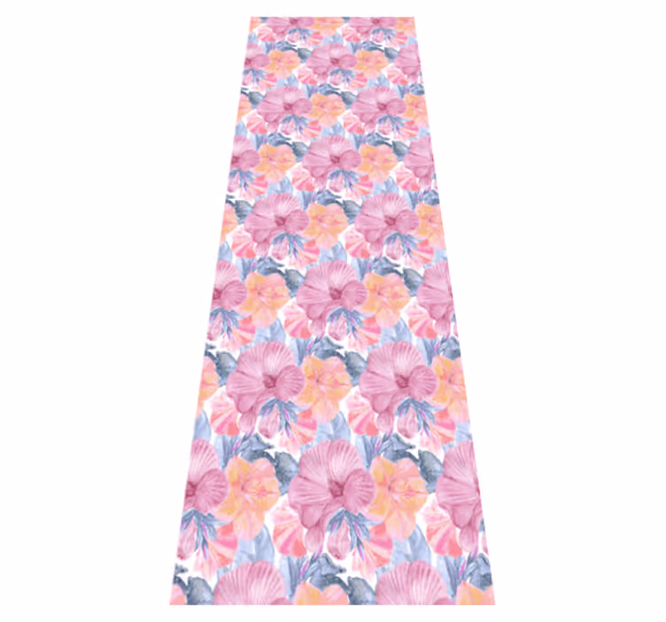 Alfombra vinílica naturaleza malva acuarelada - TenVinilo
