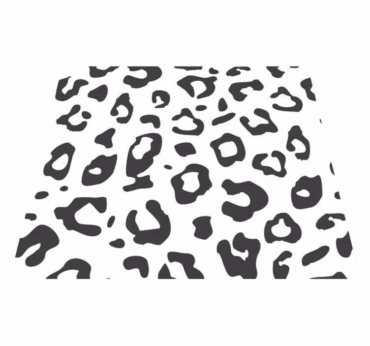 Aflombra vinílica animales leopardo negro - TenVinilo