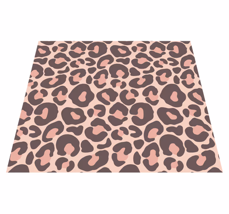 Aflombra vinílica animales estampado de leopardo rosa - TenVinilo
