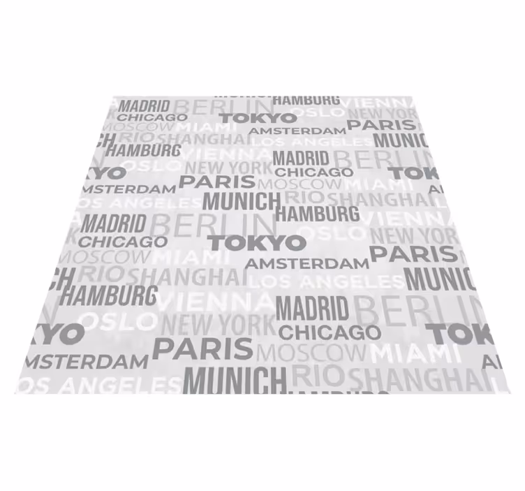 Alfombra vinílica frase barcelona - TenVinilo