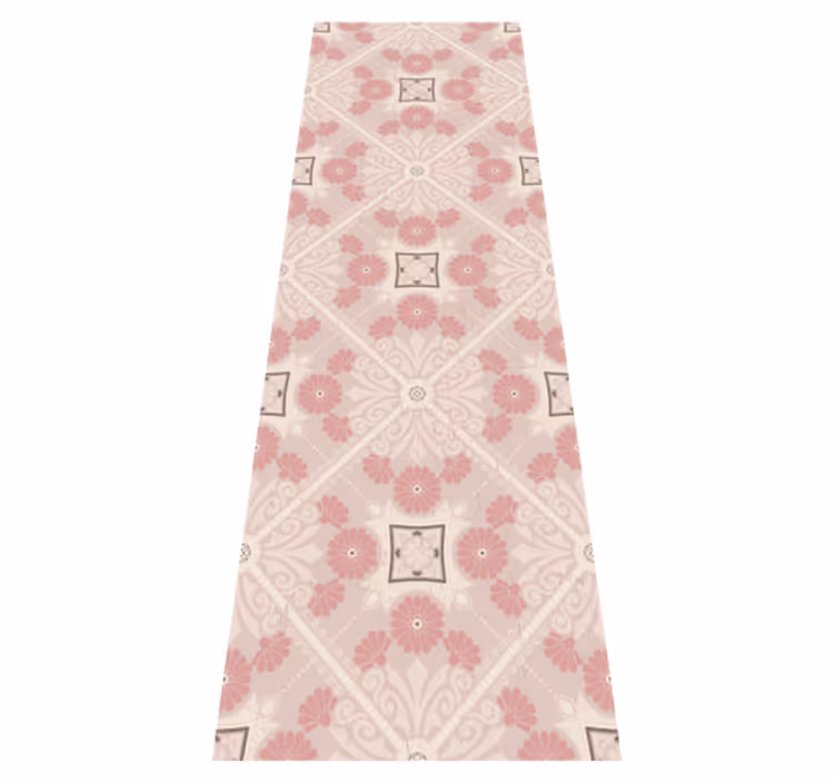 Alfombra vinílica vintage en tonos pastel vintage - TenVinilo