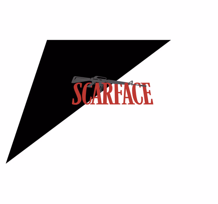 Alfombra vinílica frase scarface con texto - TenVinilo