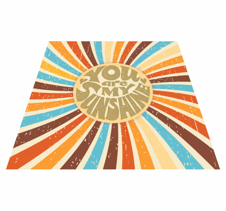 Alfombra vinílica frase eres mi sol - TenVinilo