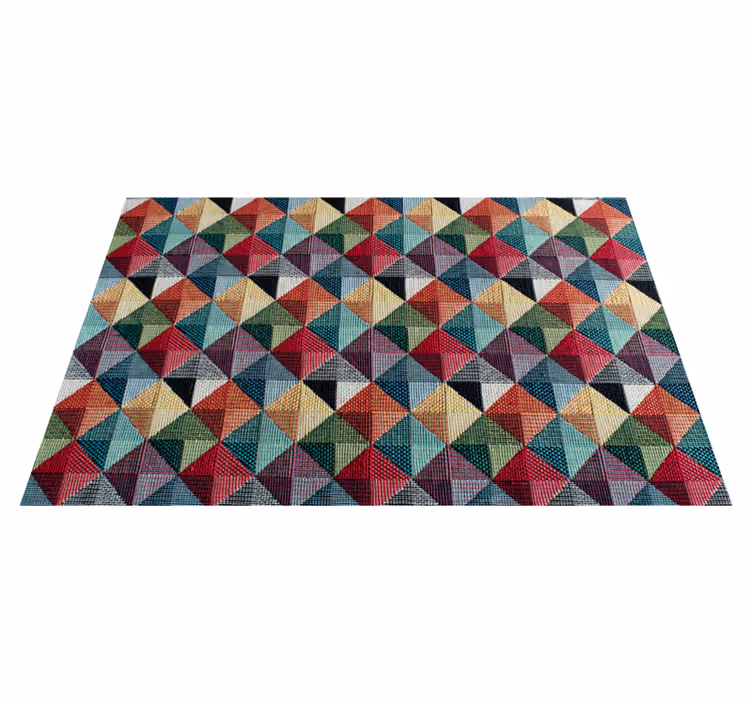 Alfombra vinílica geométrica en patrones geométricos - TenVinilo
