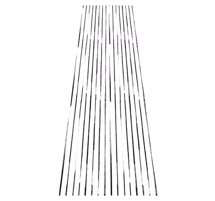Alfombra vinílica pasillo nórdica blanco y negro - TenVinilo