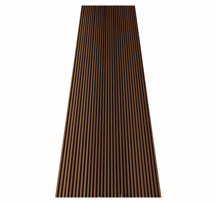 Alfombra vinílica marrón diseño vertical teka - TenVinilo