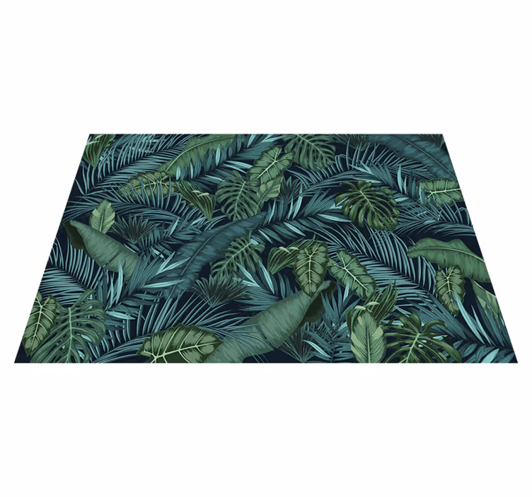 Alfombra vinílica verde selva fotomural - TenVinilo